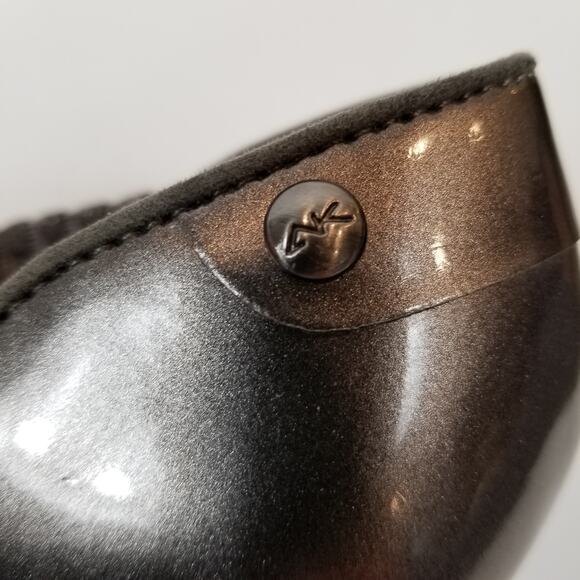 Anne Klein Sport Aonya Women's Silver Metallic Elastic Woven Ballet Flats Size 7 - Picture 4 of 7